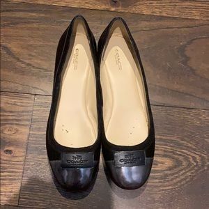 Coach black flats